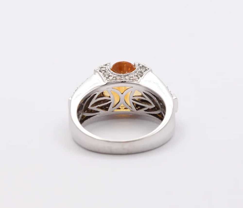 Unique Clover Shape Checkerboard Cut  Citrine 14K… - image 7