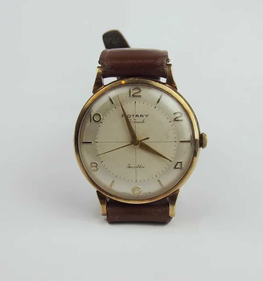 9ct Gold Rotary Wristwatch c1960 - image 11