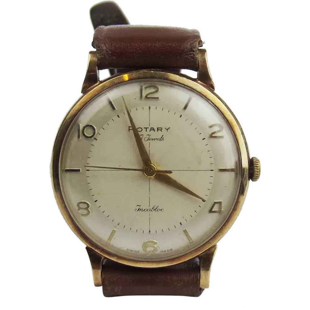 9ct Gold Rotary Wristwatch c1960 - image 1