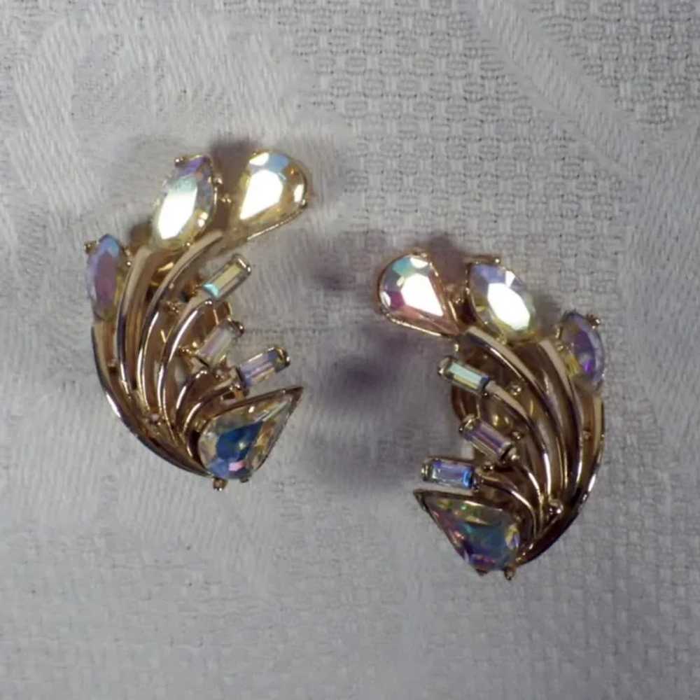 Vintage Signed Hollycraft Earrings - image 5