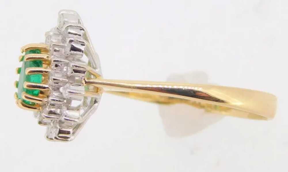 14 Karat Gold .44ct Genuine Natural Emerald Ring … - image 2