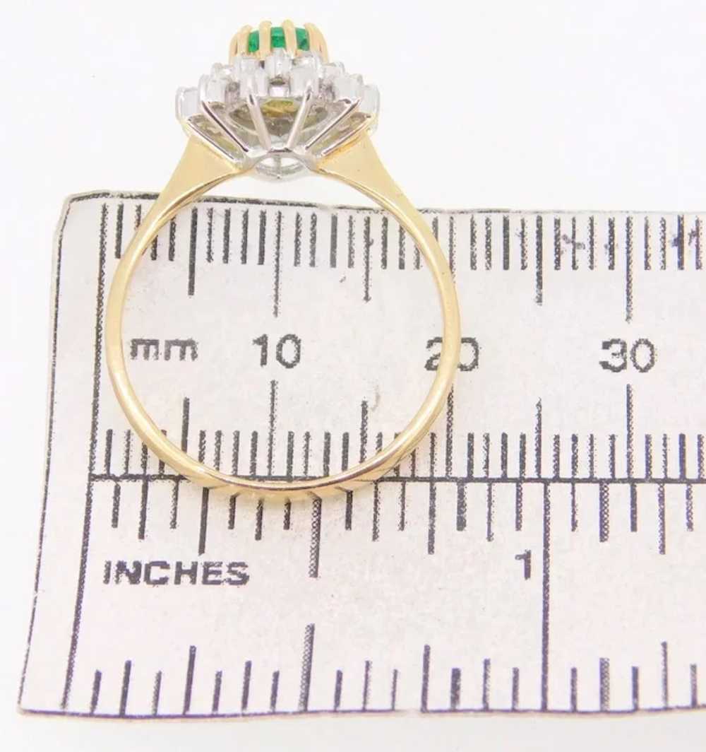 14 Karat Gold .44ct Genuine Natural Emerald Ring … - image 4