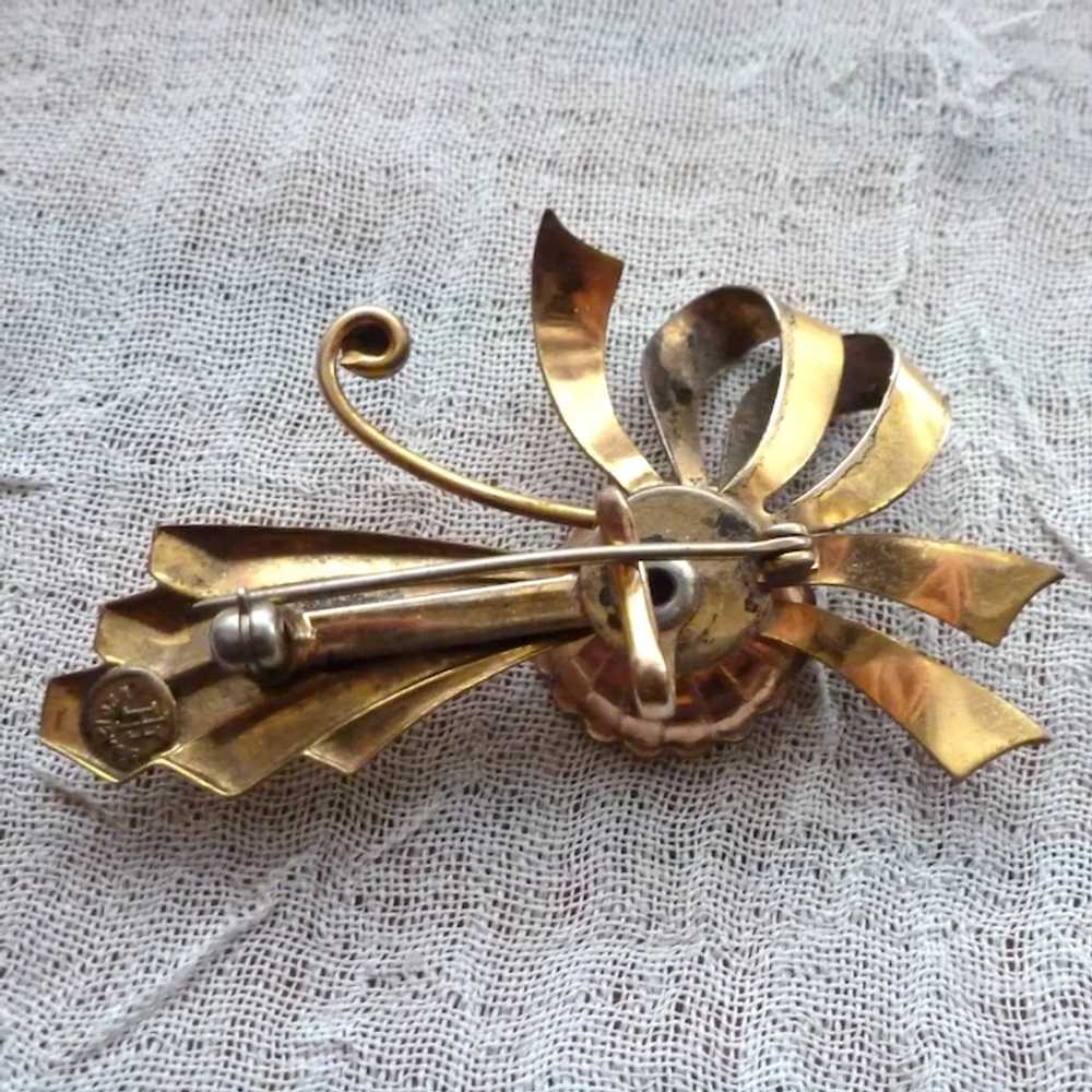 Harrry Isken Gold Filled Watch Pin Brooch - image 4