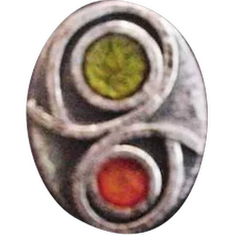 Mid-Century Enamel Ring - image 1