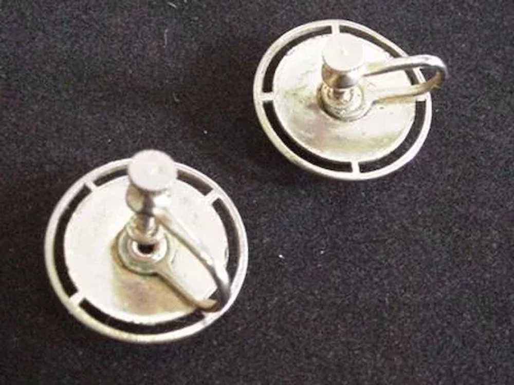 Art Deco Enameled Earrings - image 2