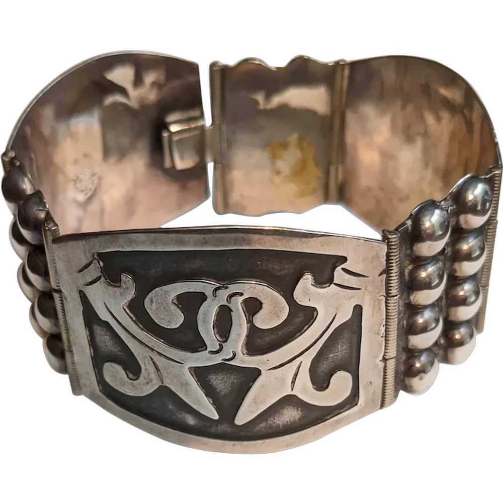 Mexico Sterling Mid-Century Bracelet - image 1