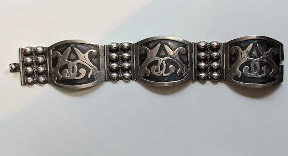 Mexico Sterling Mid-Century Bracelet - image 3