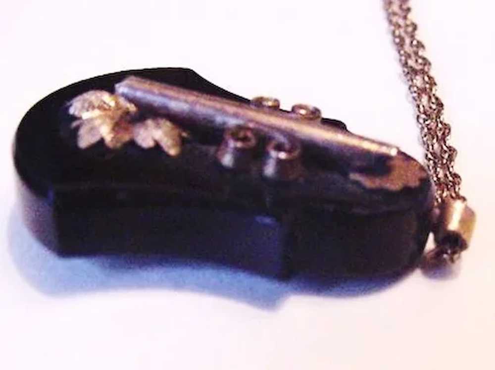 Onyx Pendant Necklace - image 3