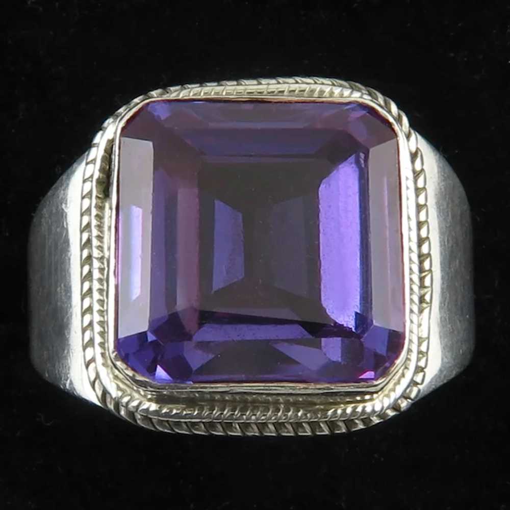 14ct Color Change Lab Sapphire and Sterling Silve… - image 2