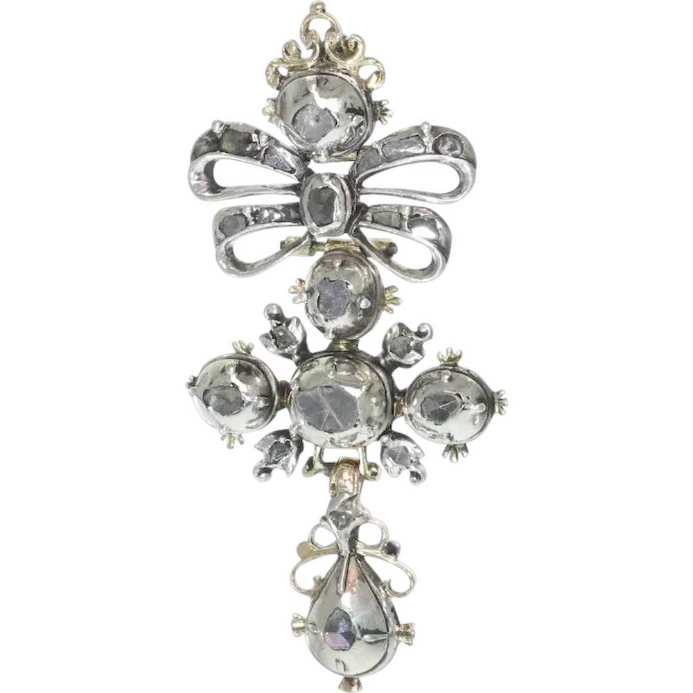 High Quality 18th Century Baroque Diamond Cross, … - image 1