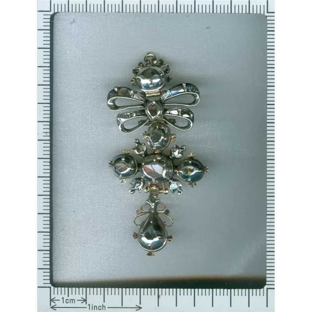 High Quality 18th Century Baroque Diamond Cross, … - image 6