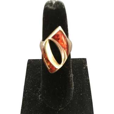 Baltic Amber Sterling Ring
