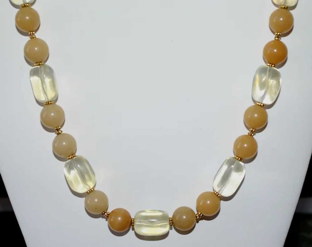 Yellow Opal and Lemon Quartz Necklace - image 3