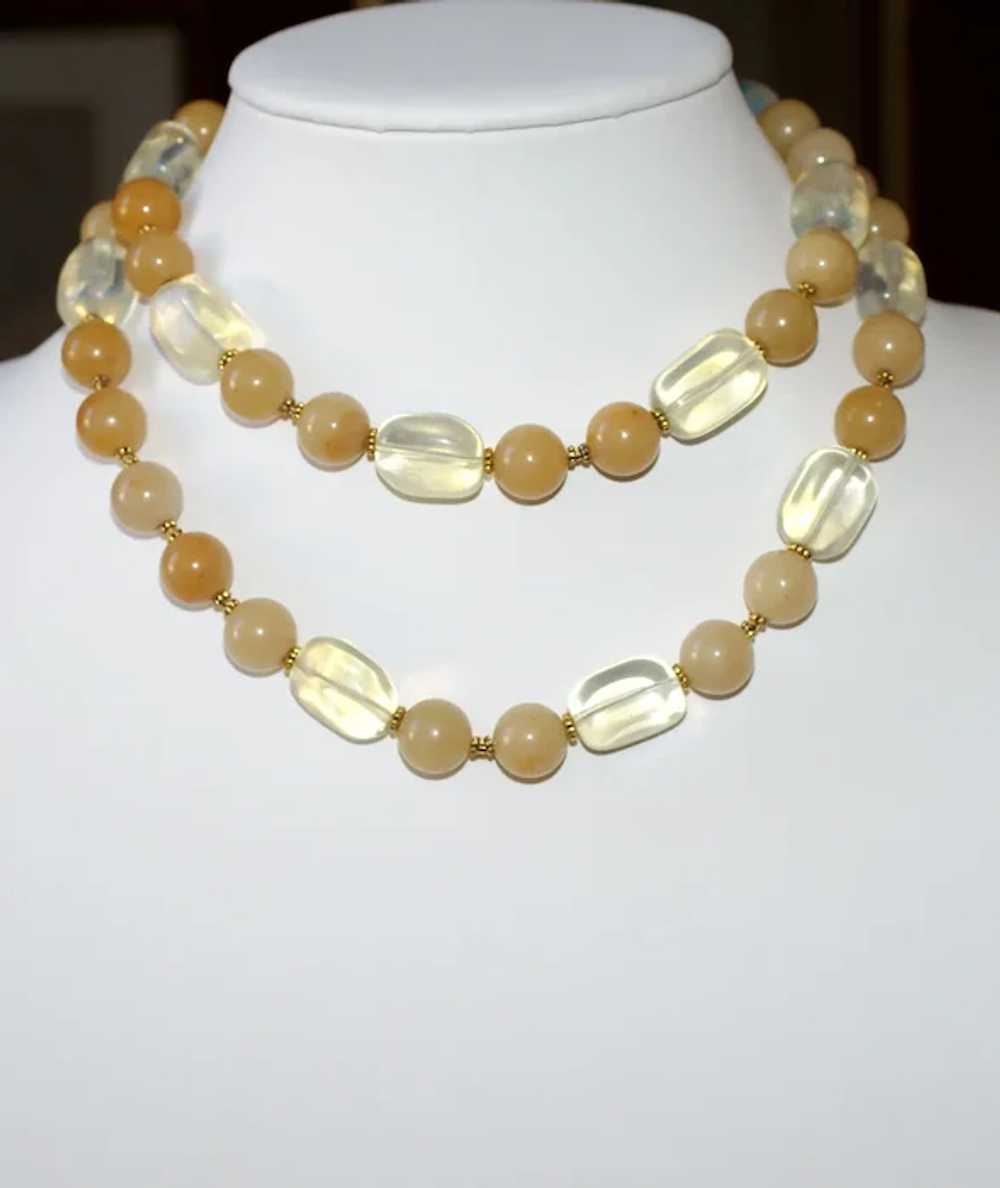 Yellow Opal and Lemon Quartz Necklace - image 4