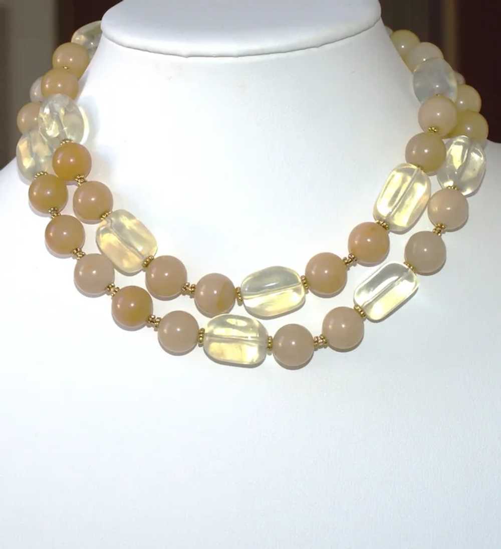 Yellow Opal and Lemon Quartz Necklace - image 5