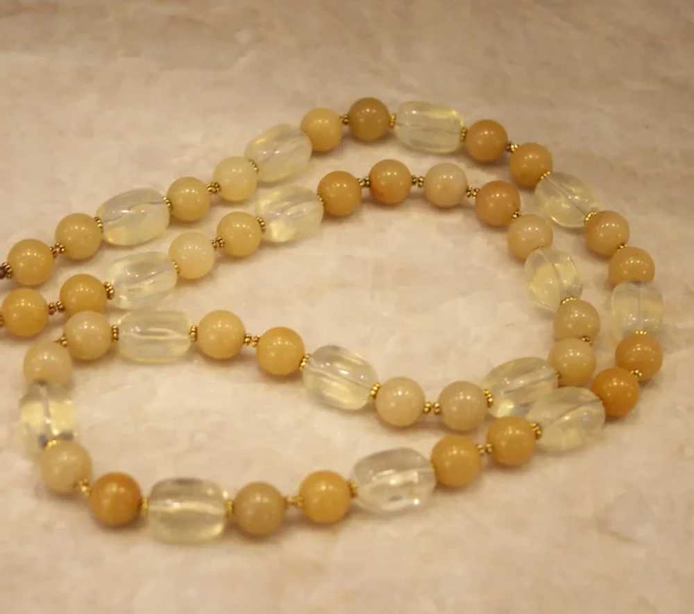 Yellow Opal and Lemon Quartz Necklace - image 6