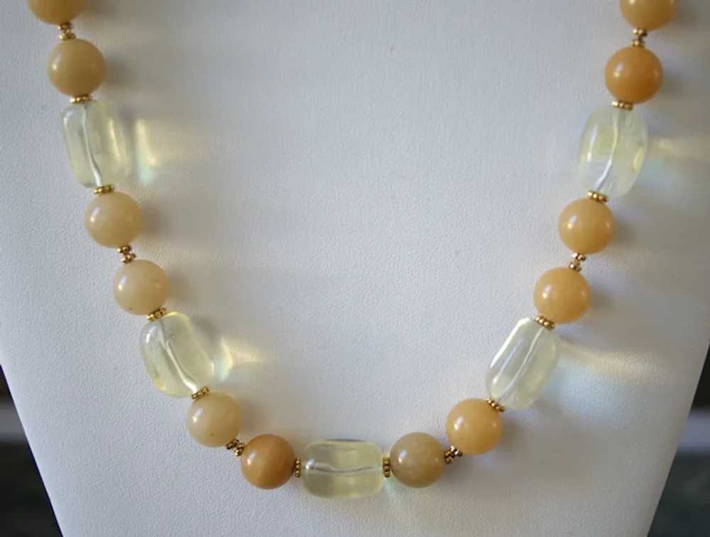 Yellow Opal and Lemon Quartz Necklace - image 9