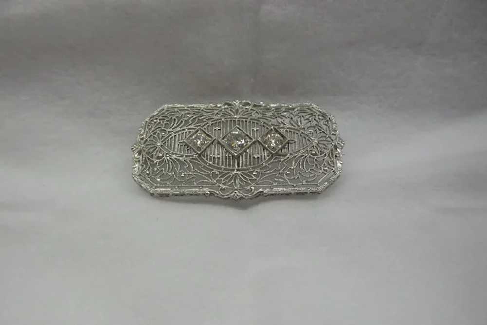 Original Edwardian Circa 1910 Large Platinum and … - image 2