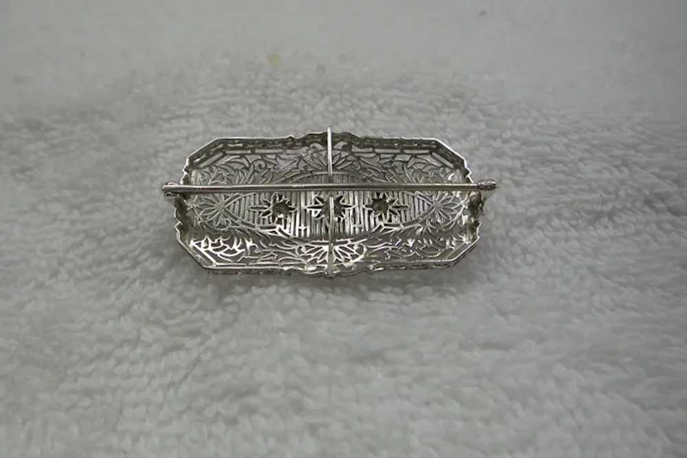 Original Edwardian Circa 1910 Large Platinum and … - image 6