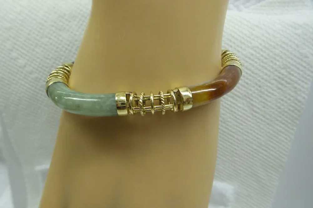 Wonderful Solid 14kt Estate Natural Multi-Color J… - image 4