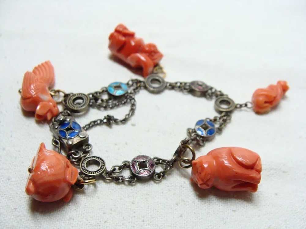 Chinese on sale coral bracelet