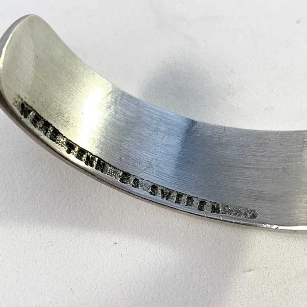 Swedish high quality Pewter Bracelet - Vintage Scandinavian/Mid Century Modern /Danish Modern /Viking Jewelry /Boho Jewelry-Made in Sweden-Marked HW