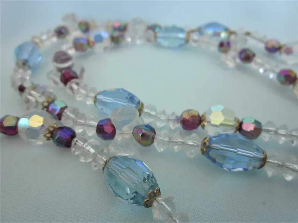 Gorgeous 44" Crystal Multi-Color Faceted Bead Rop… - image 2