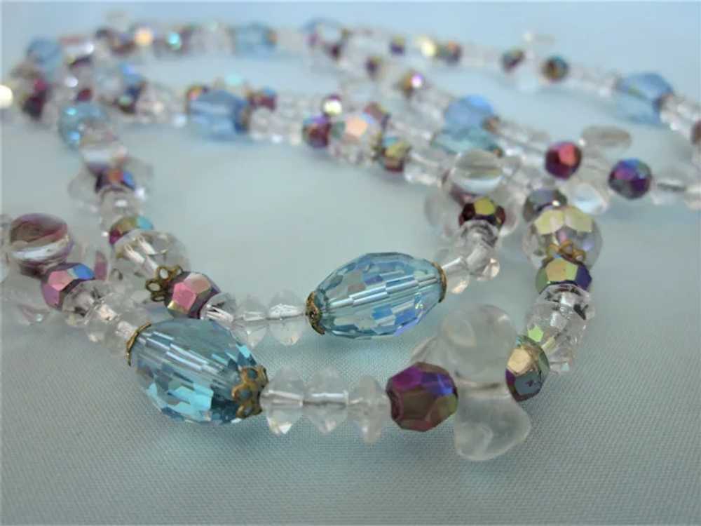 Gorgeous 44" Crystal Multi-Color Faceted Bead Rop… - image 4