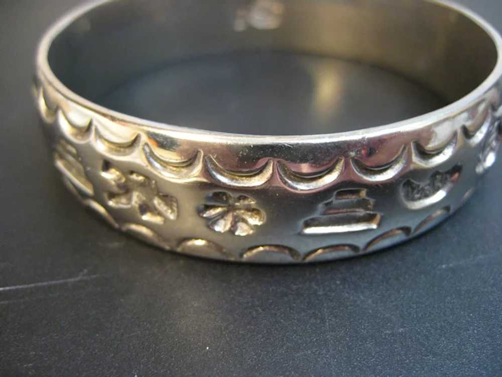 Vintage Hecho En Mexico Bangle Bracelet - image 3