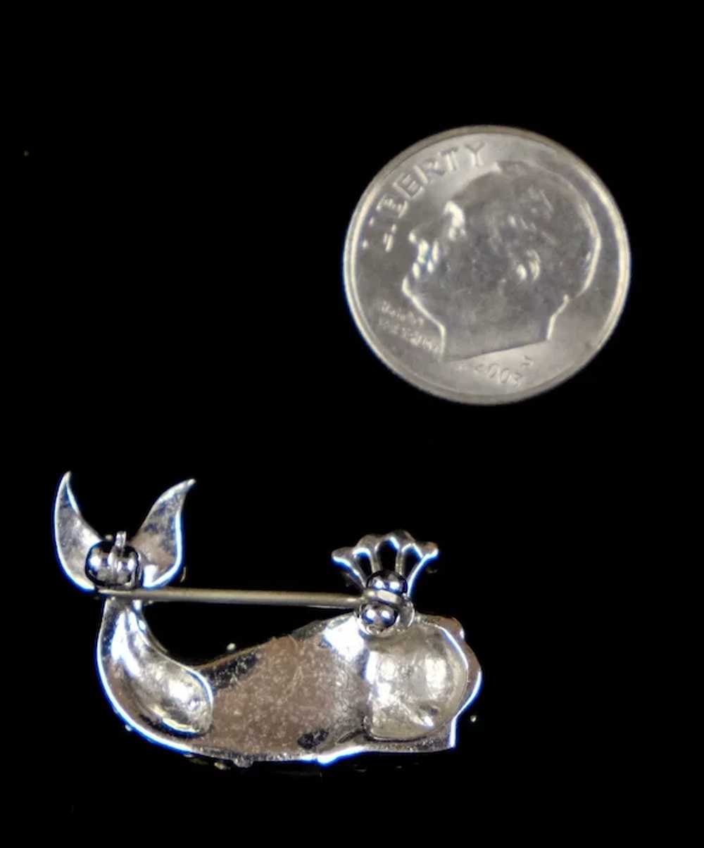 Sweet Whale Baroque Pearl Scatter Pin Rare - image 2