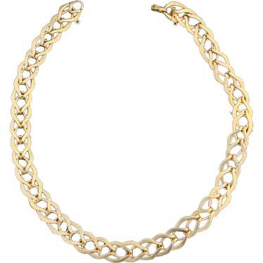 14K Yellow Gold Chunky Gold Choker Necklace