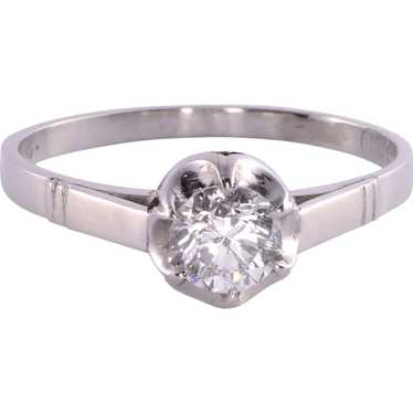 VVS1 Diamond Solitaire Platinum Engagement Ring - image 1