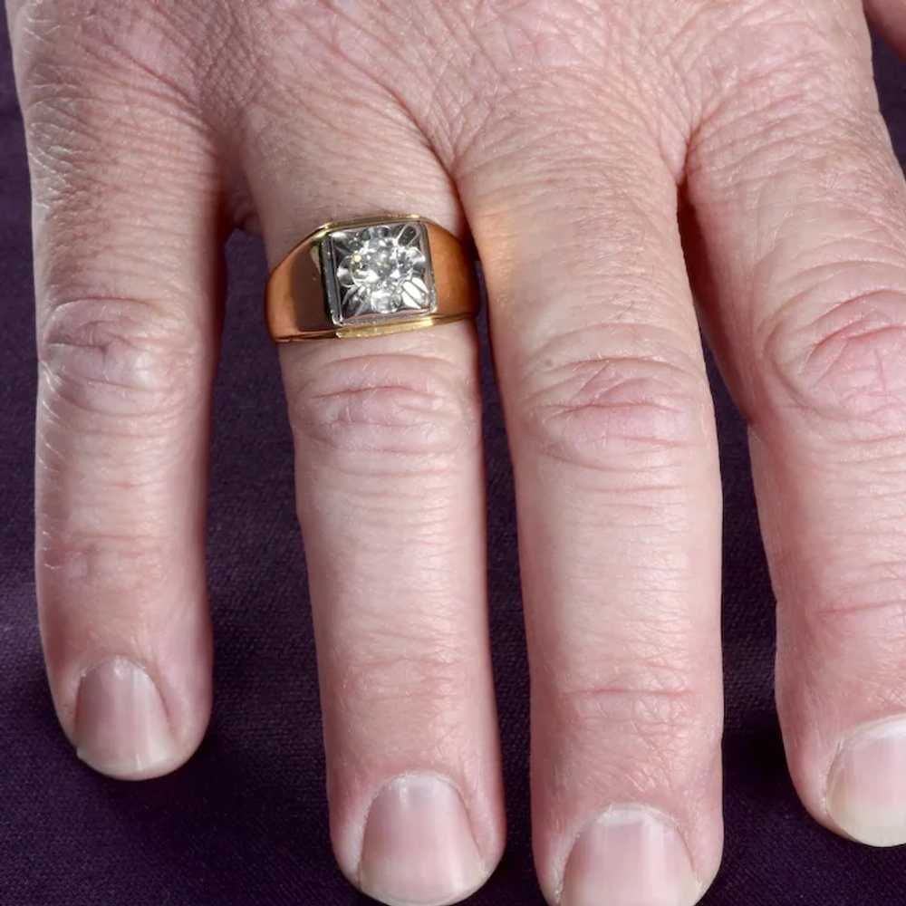 .95 Carat Diamond Mens Ring - image 4