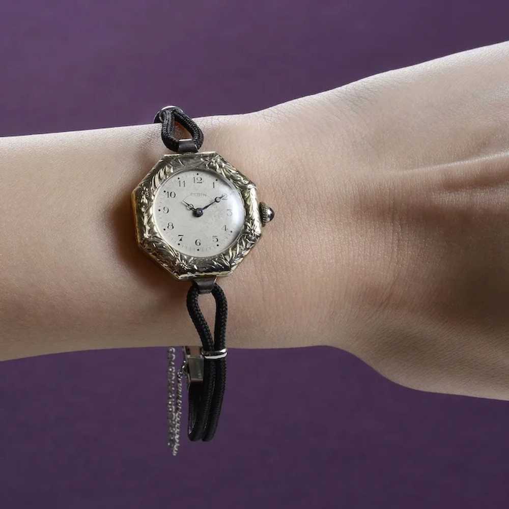 Lady Elgin 18 Karat White Gold Wrist Watch - image 2