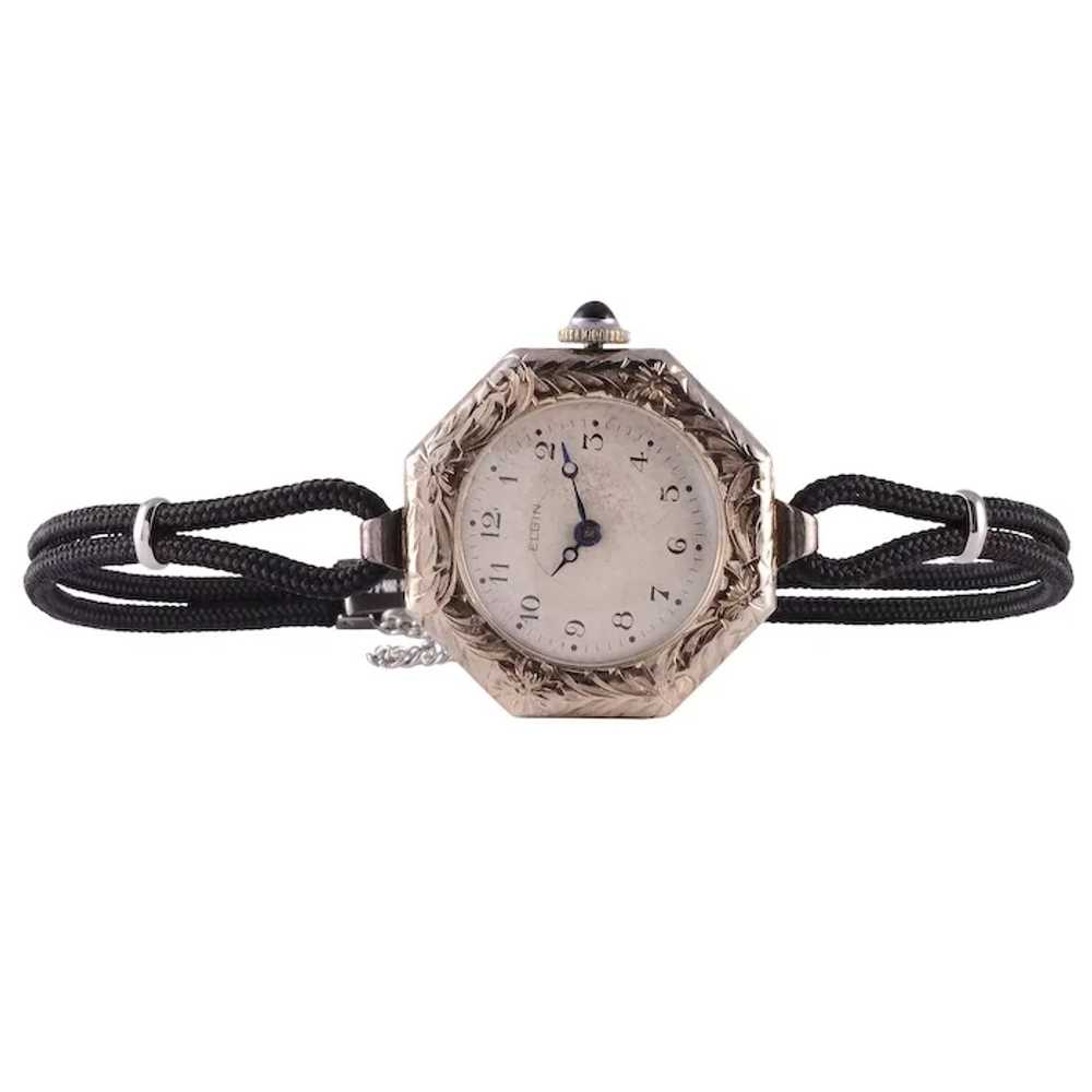 Lady Elgin 18 Karat White Gold Wrist Watch - image 4