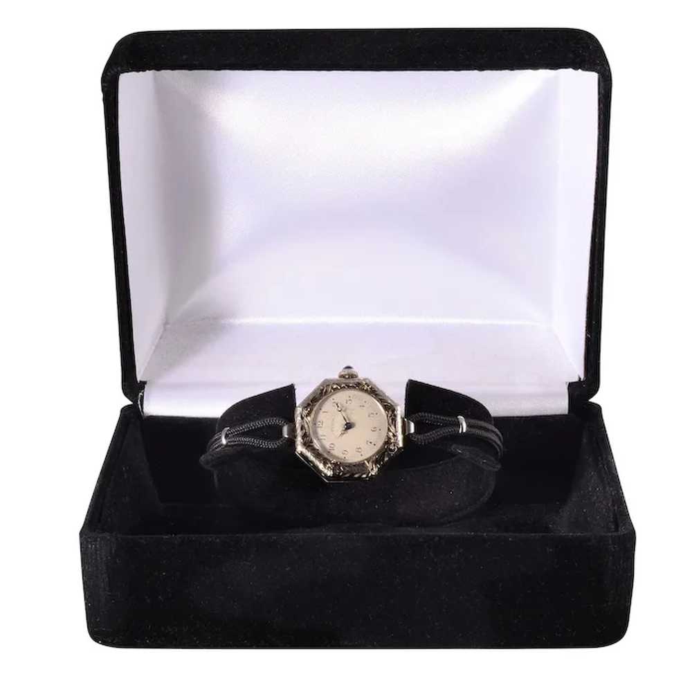 Lady Elgin 18 Karat White Gold Wrist Watch - image 8