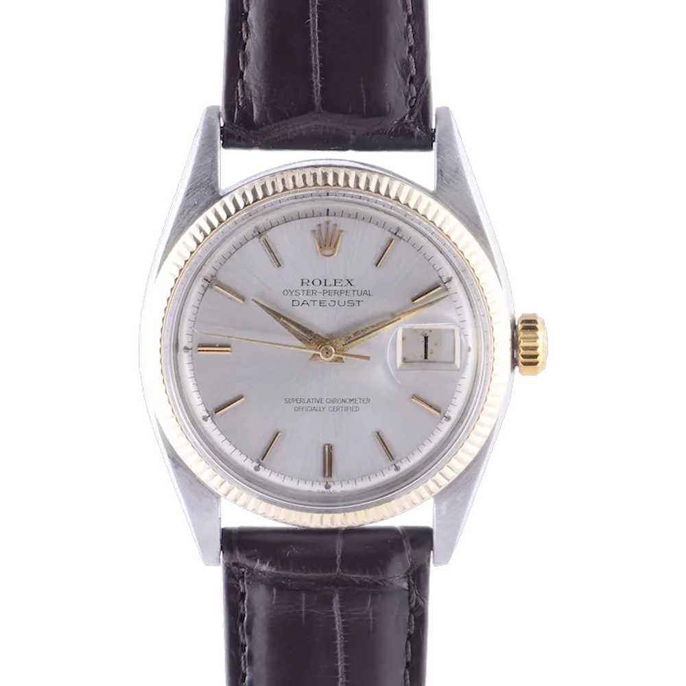 Rolex Datejust Original Silvered Dial Wrist Watch - image 1