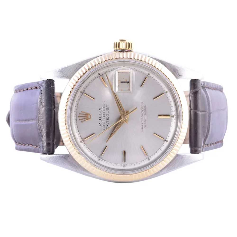 Rolex Datejust Original Silvered Dial Wrist Watch - image 2