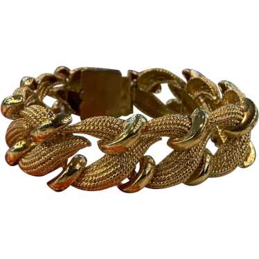 14K Yellow Gold Chunky Braided Bracelet - image 1