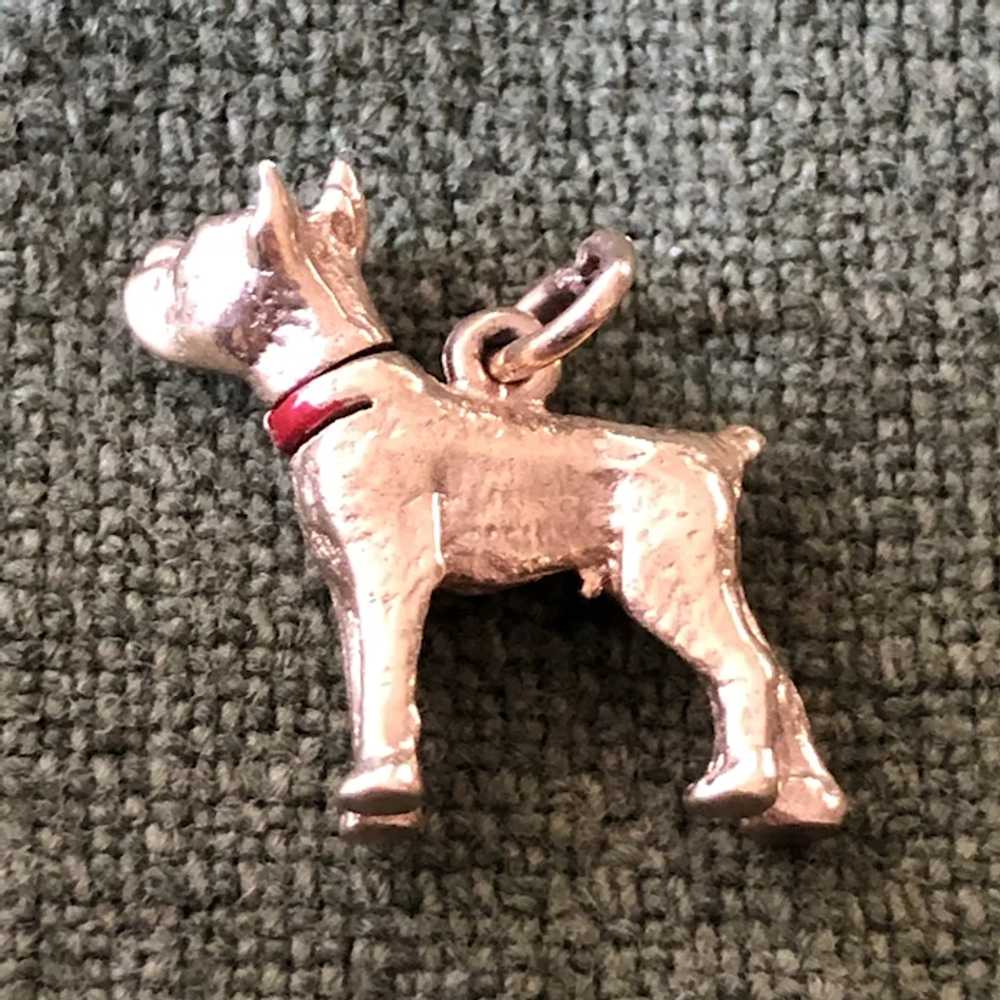 14k Gold Boxer Dog Charm with Moving Head &  Grea… - image 2