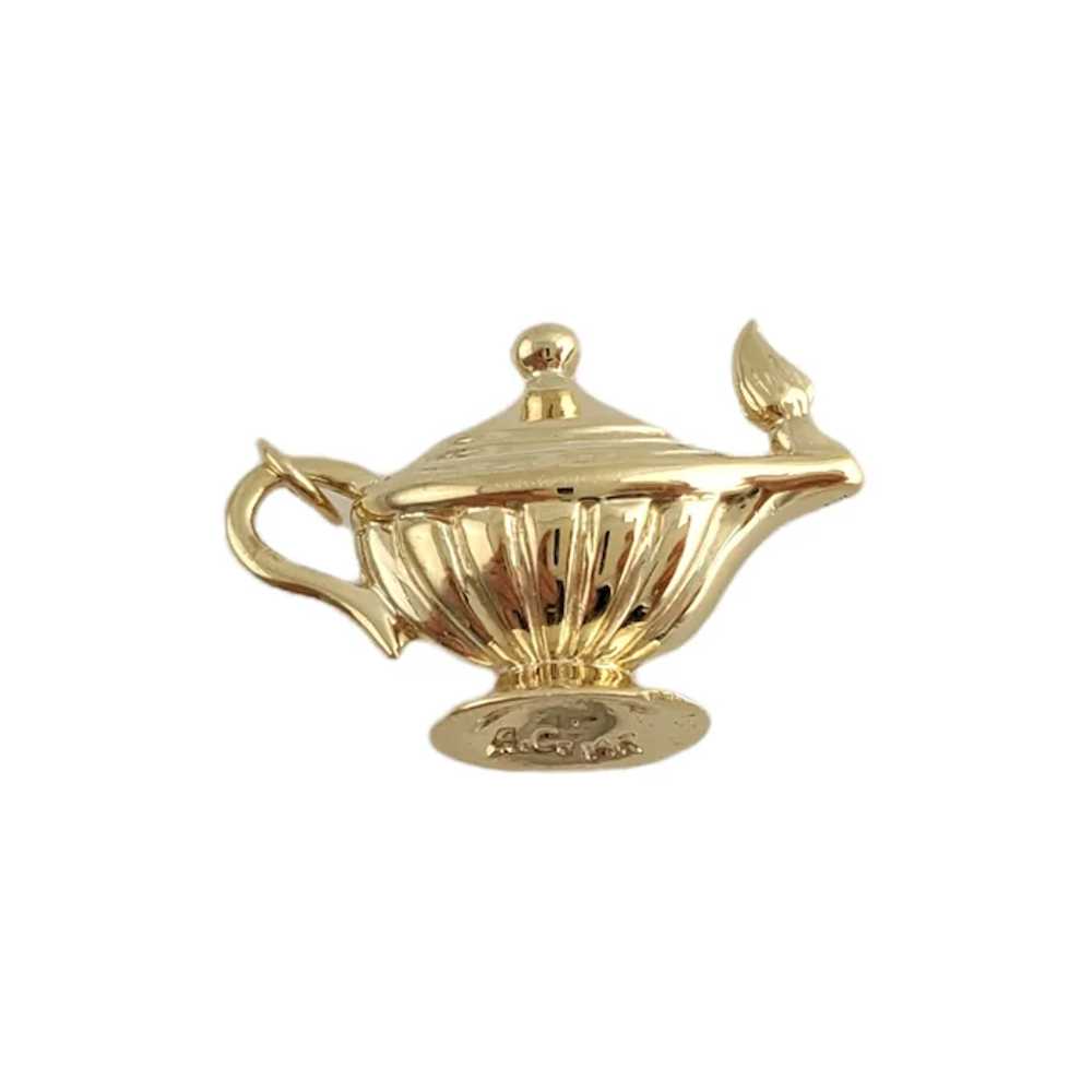 Vintage 14K Yellow Gold Magic Lamp Charm - image 3