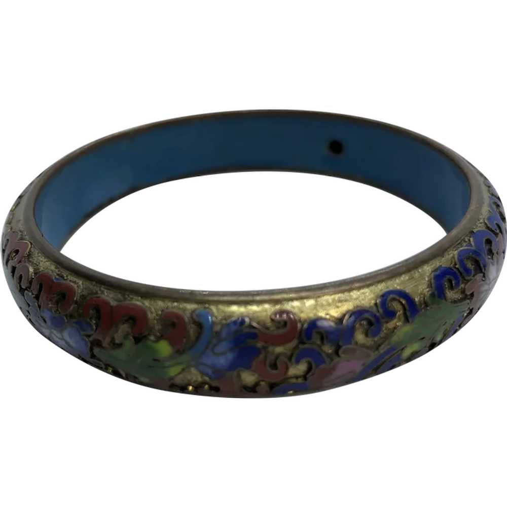 Simply Amazing Chinese Export Floral Cloisonne Br… - image 1