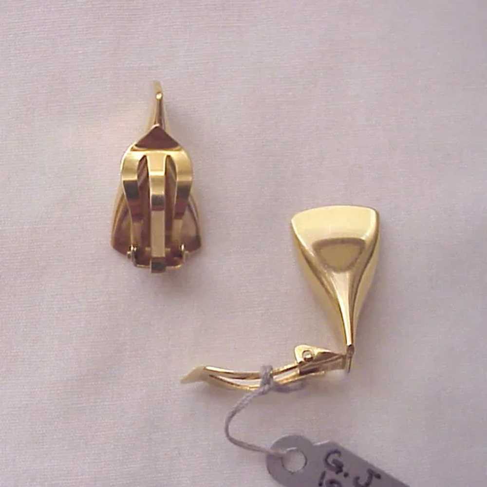 G. Jensen 18Kt. Modernistic Earrings # 1116 B - C… - image 3