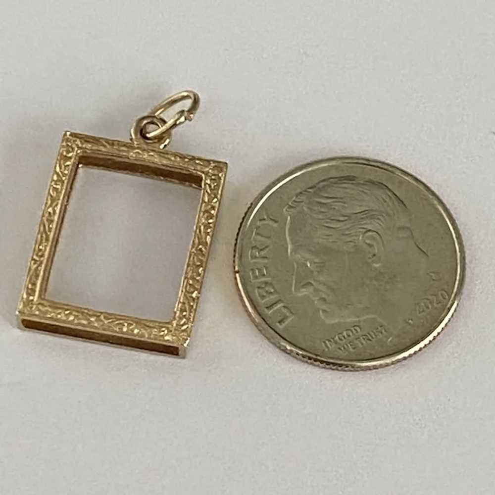 Photo FRAME vintage charm 14K Gold Three- Dimensi… - image 2