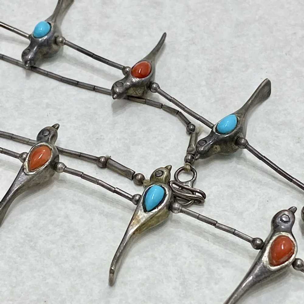 Native American Bird Totem Necklace Sterling Silv… - image 3