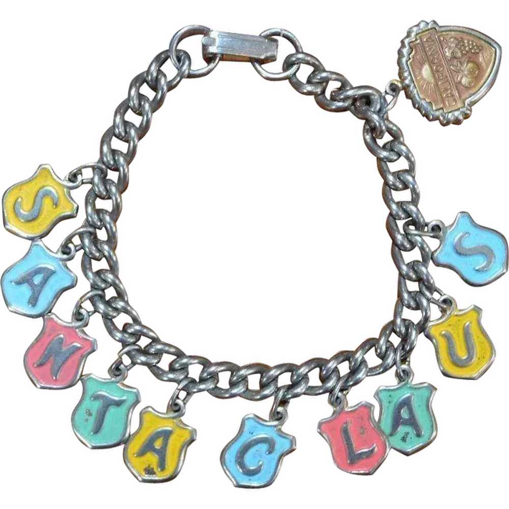 Disneyland SANTA Claus Charm Bracelet - image 1