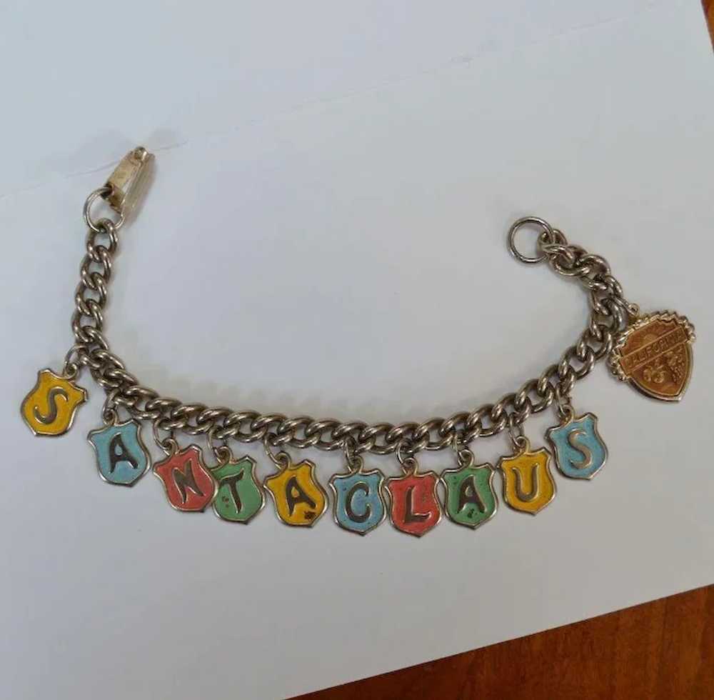 Disneyland SANTA Claus Charm Bracelet - image 3