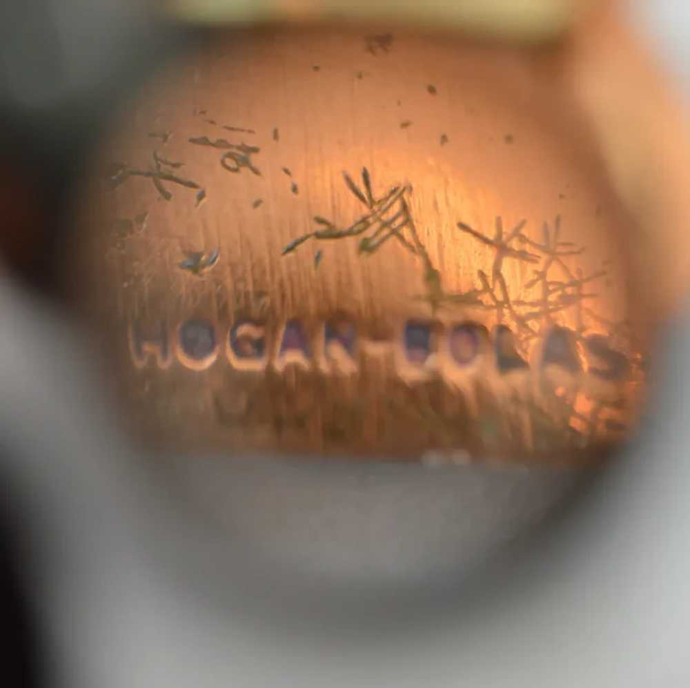 Hogan Bolas Triangle Blues Brooch Pin - image 8