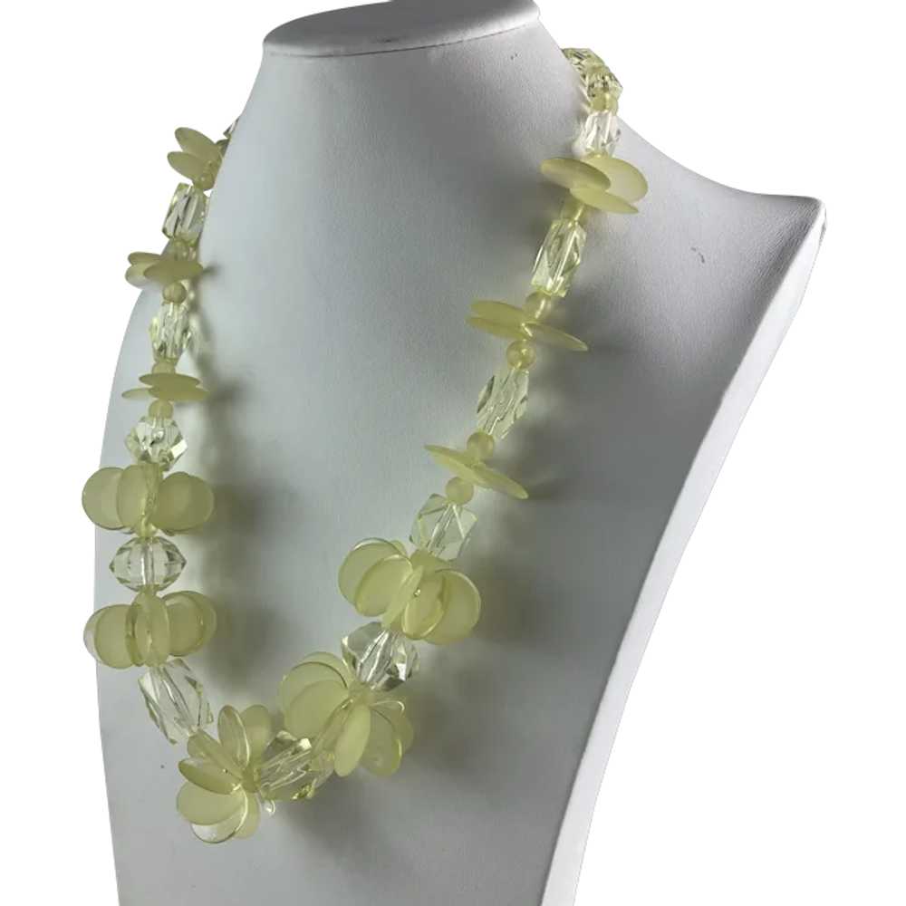 Whimsical Summer Necklace in Lemon Yellow - image 1