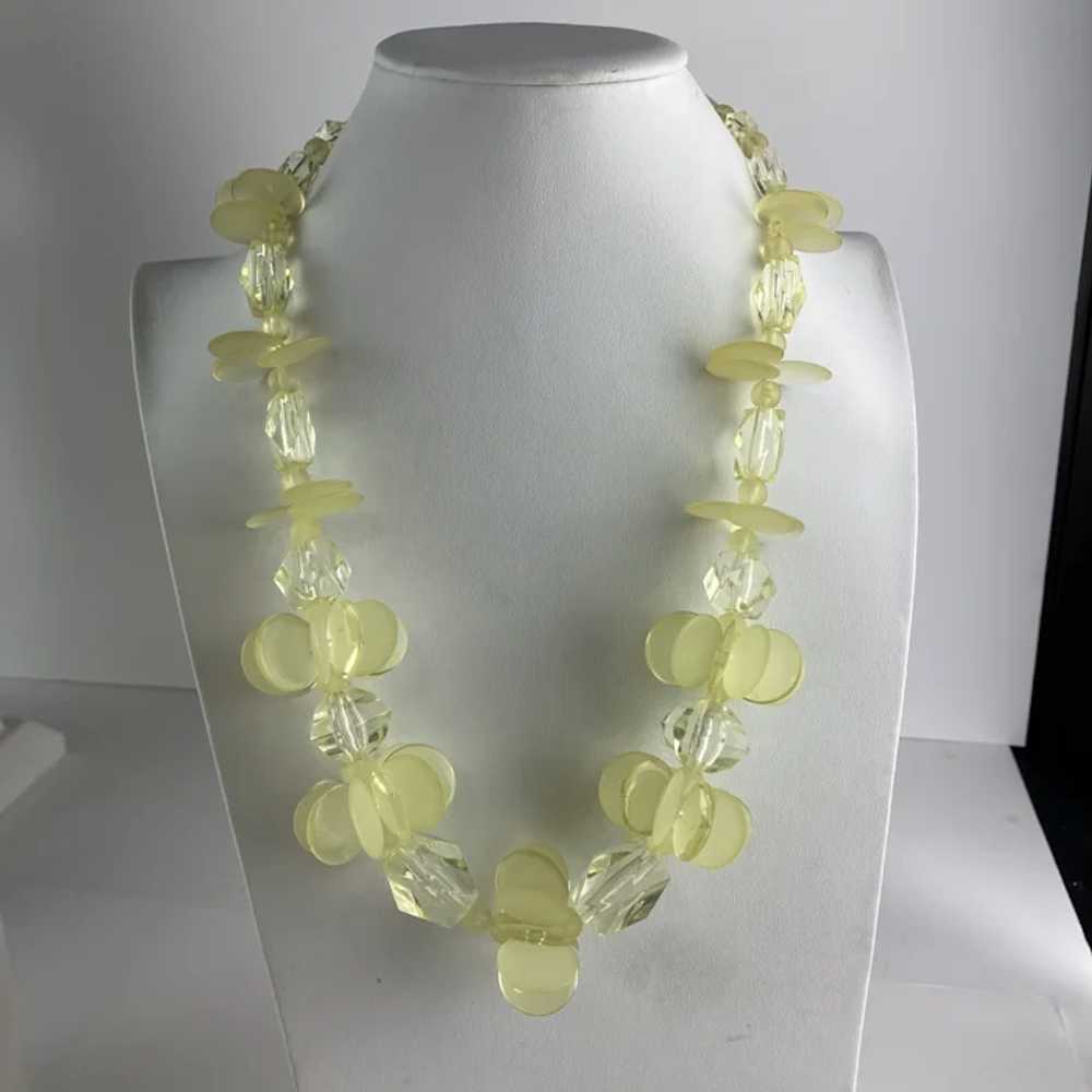 Whimsical Summer Necklace in Lemon Yellow - image 5